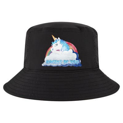 Always Be You Unicorn Rainbow Quote Cool Comfort Performance Bucket Hat