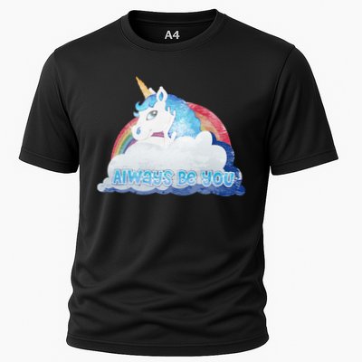 Always Be You Unicorn Rainbow Quote Performance Shirt
