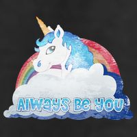 Always Be You Unicorn Rainbow Quote 25L Jumbo Tote