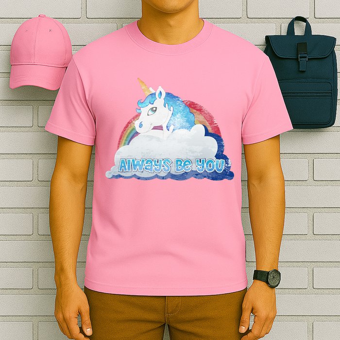 Always Be You Unicorn Rainbow Quote T-Shirt