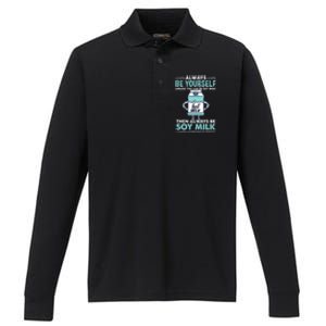 Always Be Yours For Soy Milk Lover Gift Performance Long Sleeve Polo