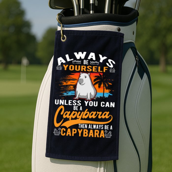 Always Be Yourself Unless You Can Be A Capybara Golf Towel