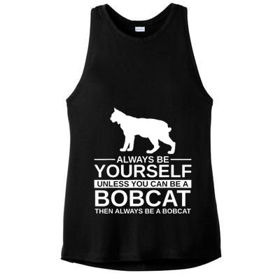 Always Be Yourself Bobcat Ladies PosiCharge Tri-Blend Wicking Tank