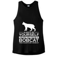 Always Be Yourself Bobcat Ladies PosiCharge Tri-Blend Wicking Tank