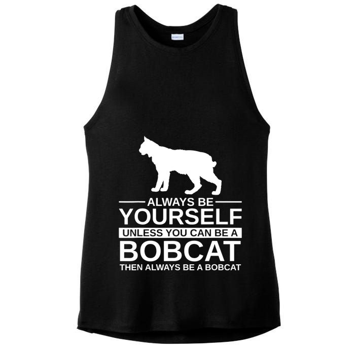 Always Be Yourself Bobcat Ladies PosiCharge Tri-Blend Wicking Tank