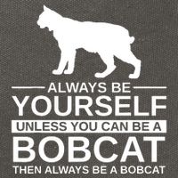 Always Be Yourself Bobcat Cotton Canvas Backpack