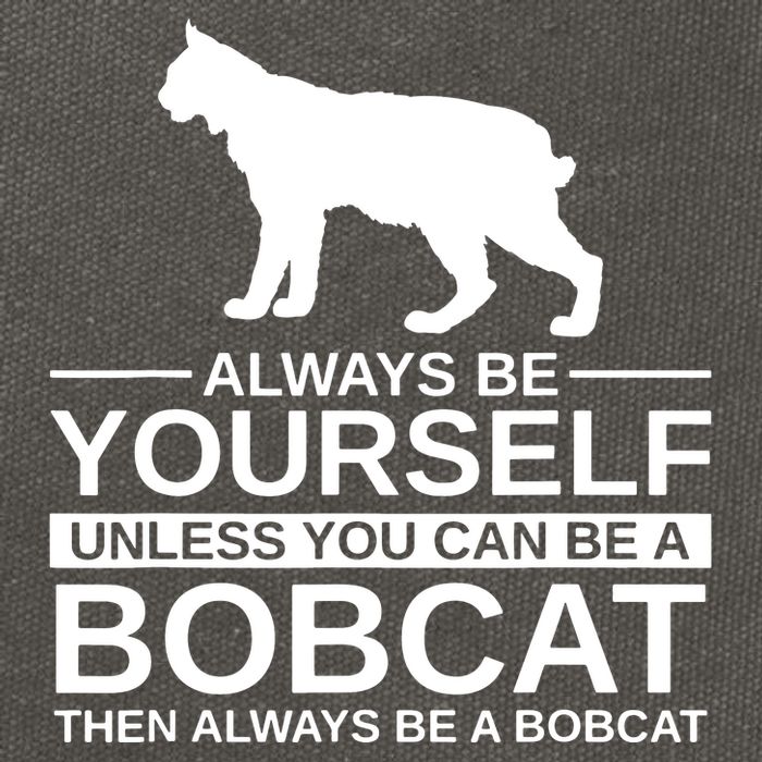 Always Be Yourself Bobcat Cotton Canvas Backpack