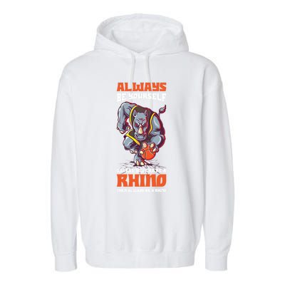 Always Be Yours Rhino Gift Garment-Dyed Fleece Hoodie