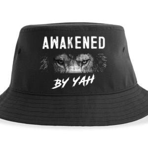 Awakened By Yah Hebrew Israelite Lion Of Judah Jewish Sustainable Bucket Hat