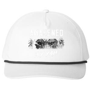 Awakened By Yah Hebrew Israelite Lion Of Judah Jewish Snapback Five-Panel Rope Hat