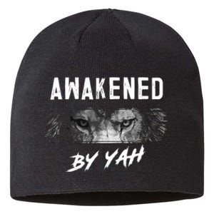 Awakened By Yah Hebrew Israelite Lion Of Judah Jewish Sustainable Beanie