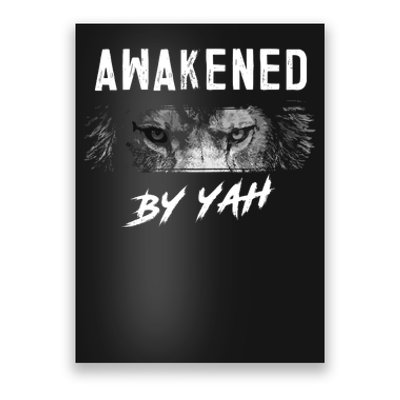 Awakened By Yah Hebrew Israelite Lion Of Judah Jewish Poster