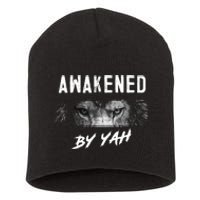 Awakened By Yah Hebrew Israelite Lion Of Judah Jewish Short Acrylic Beanie