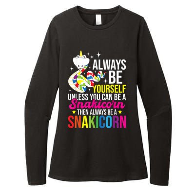 Always Be Yourself Unless You Can Be A Snakicorn Snakes Womens CVC Long Sleeve Shirt