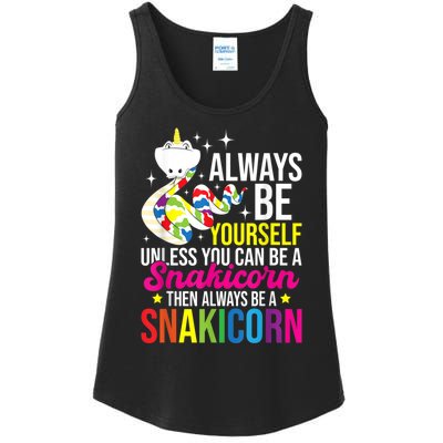 Always Be Yourself Unless You Can Be A Snakicorn Snakes Ladies Essential Tank