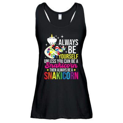 Always Be Yourself Unless You Can Be A Snakicorn Snakes Ladies Essential Flowy Tank