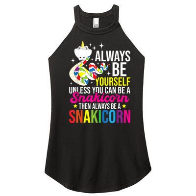 Always Be Yourself Unless You Can Be A Snakicorn Snakes Women’s Perfect Tri Rocker Tank