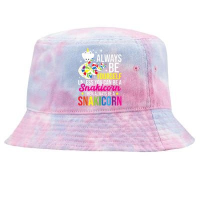 Always Be Yourself Unless You Can Be A Snakicorn Snakes Tie-Dyed Bucket Hat