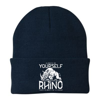 Always Be Yourself Unless Rhinoceros Zoology Rhino Lover Knit Cap Winter Beanie