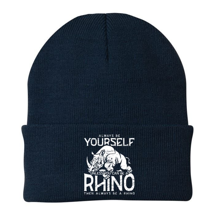 Always Be Yourself Unless Rhinoceros Zoology Rhino Lover Knit Cap Winter Beanie