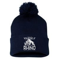 Always Be Yourself Unless Rhinoceros Zoology Rhino Lover Pom Pom 12in Knit Beanie