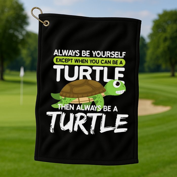 Always Be Yourself Except You Can Be Turtle Funny Golf Towel