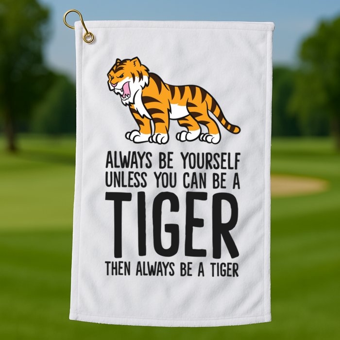Always Be Yours Unless You Can Be A Tiger Meaningful Gift Golf Towel