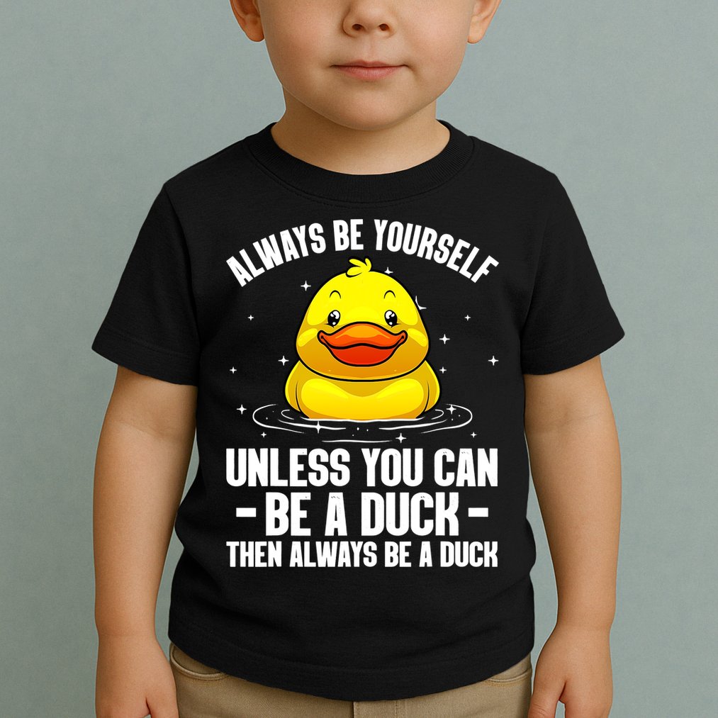 Always Be Yoursekf Always Be A Duck Funny Cute Duck Toddler T-Shirt