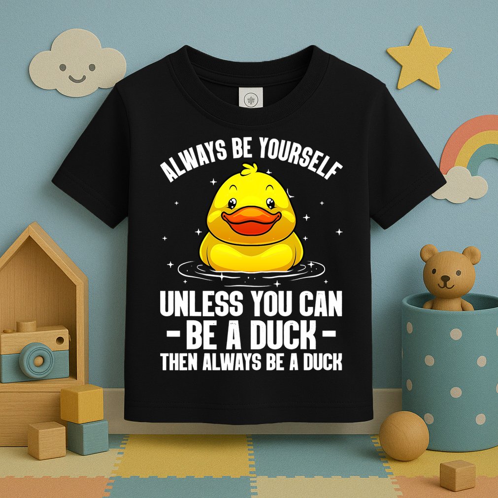 Always Be Yoursekf Always Be A Duck Funny Cute Duck Toddler T-Shirt