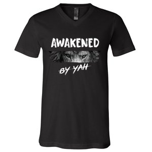 Awakened By Yah V-Neck T-Shirt