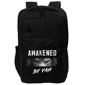 Awakened By Yah Hebrew Israelite Lion Of Judah Jewish Impact Tech Backpack