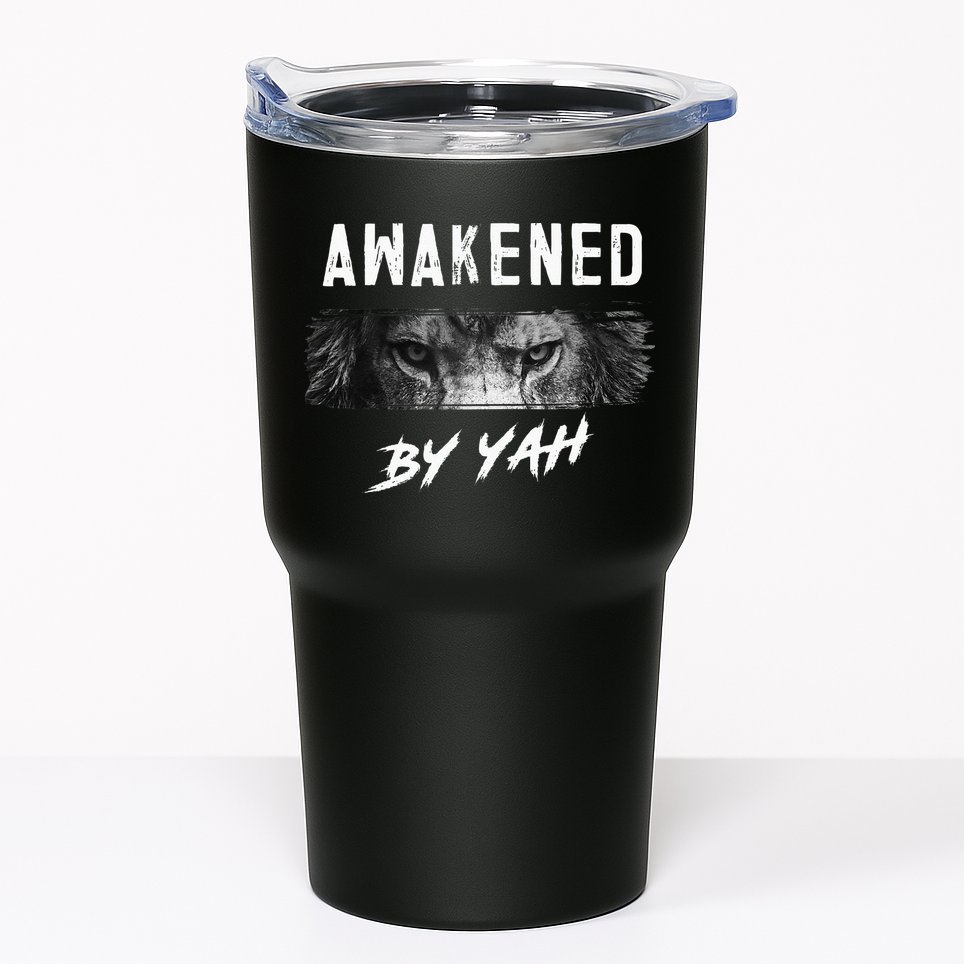 Awakened By Yah Hebrew Israelite Lion Of Judah Jewish Tumbler