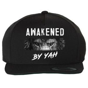 Awakened By Yah Hebrew Israelite Lion Of Judah Jewish Wool Snapback Cap