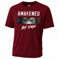 Awakened By Yah Hebrew Israelite Lion Of Judah Jewish Cooling Performance Crew T-Shirt