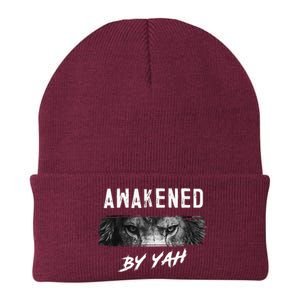 Awakened By Yah Hebrew Israelite Lion Of Judah Jewish Knit Cap Winter Beanie