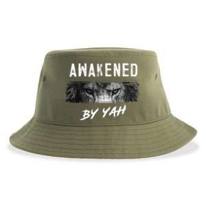 Awakened By Yah Hebrew Israelite Lion Of Judah Jewish Sustainable Bucket Hat