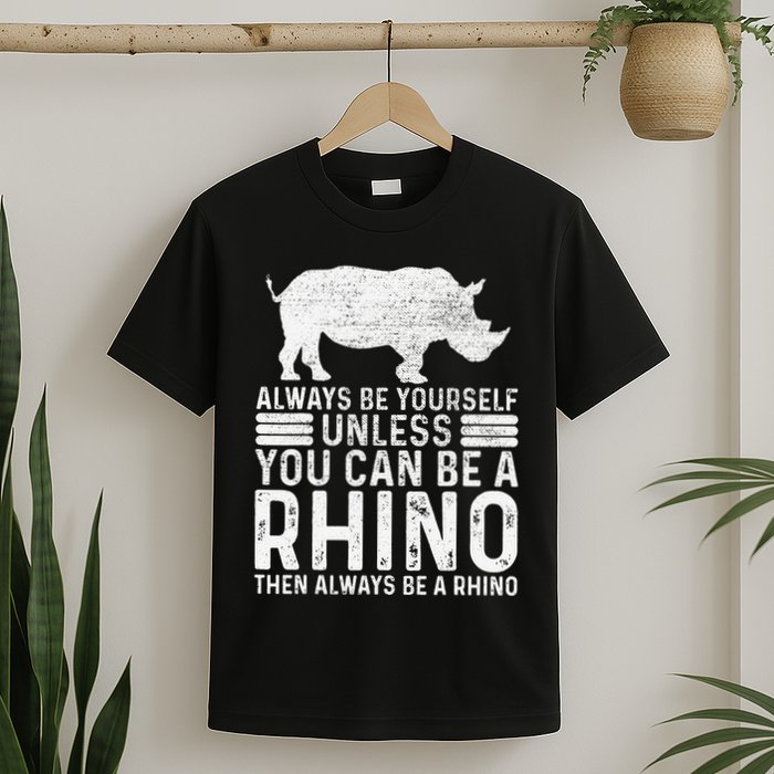 Always Be Yourself Unless You Can Be A Rhino Chubby Unicorn T-Shirt