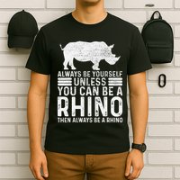 Always Be Yourself Unless You Can Be A Rhino Chubby Unicorn T-Shirt