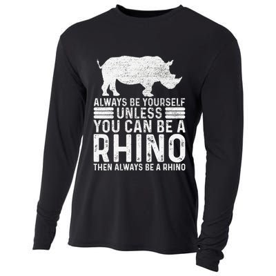 Always Be Yourself Unless You Can Be A Rhino Chubby Unicorn Cooling Performance Long Sleeve Crew