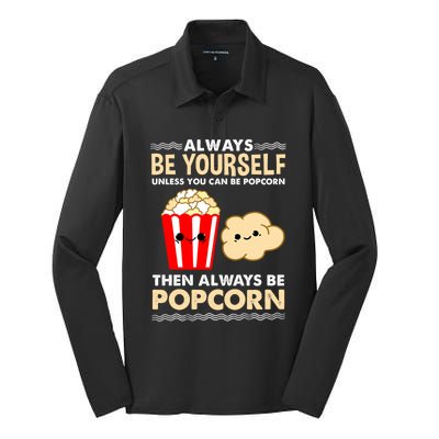 Always Be Yours For Popcorn Lover Funny Gift Silk Touch Performance Long Sleeve Polo