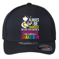 Always Be Yourself Unless You Can Be A Snakicorn Snakes Flexfit Unipanel Trucker Cap