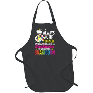 Always Be Yourself Unless You Can Be A Snakicorn Snakes Full-Length Apron With Pockets