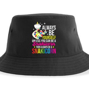 Always Be Yourself Unless You Can Be A Snakicorn Snakes Sustainable Bucket Hat