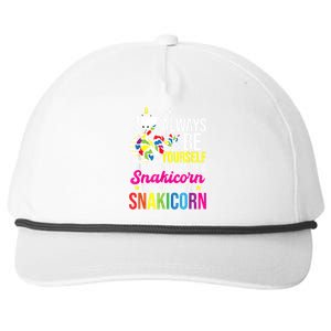 Always Be Yourself Unless You Can Be A Snakicorn Snakes Snapback Five-Panel Rope Hat