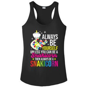 Always Be Yourself Unless You Can Be A Snakicorn Snakes Ladies PosiCharge Competitor Racerback Tank