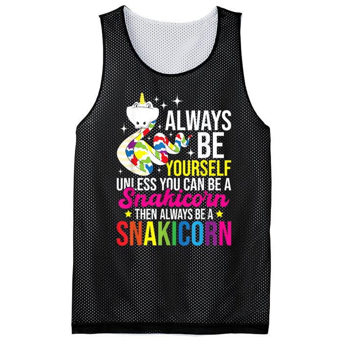 Always Be Yourself Unless You Can Be A Snakicorn Snakes Mesh Reversible Basketball Jersey Tank