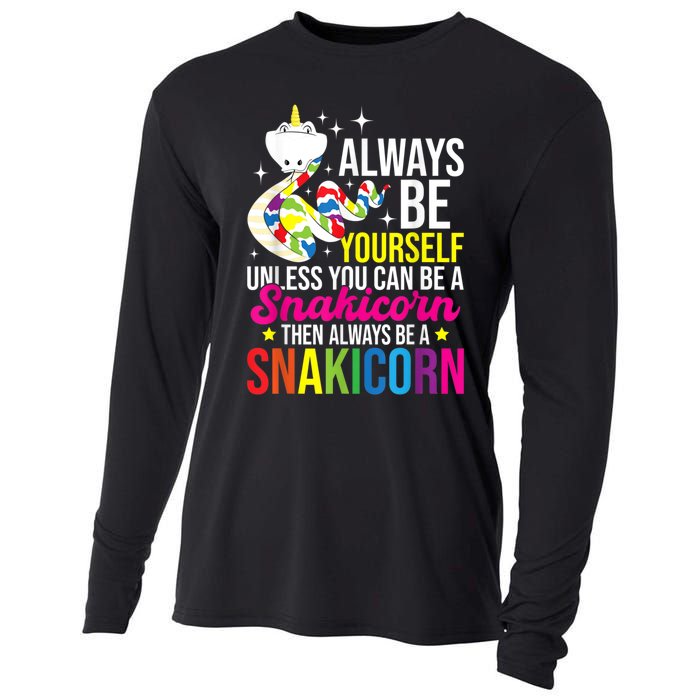 Always Be Yourself Unless You Can Be A Snakicorn Snakes Cooling Performance Long Sleeve Crew