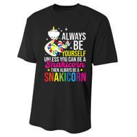 Always Be Yourself Unless You Can Be A Snakicorn Snakes Performance Sprint T-Shirt