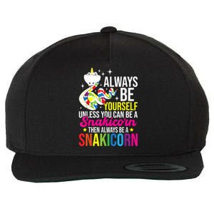 Always Be Yourself Unless You Can Be A Snakicorn Snakes Wool Snapback Cap