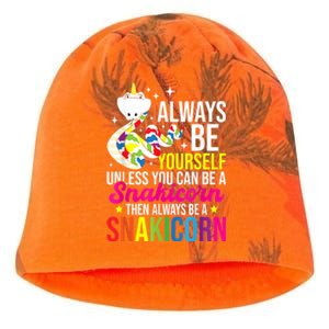 Always Be Yourself Unless You Can Be A Snakicorn Snakes Kati - Camo Knit Beanie